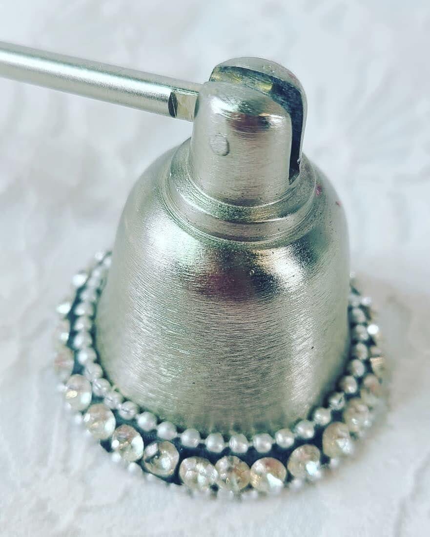 Candle Snuffer Silver Rhinestone Bling Candle Snuffer Modern Witchy Supplies Altar Supplies