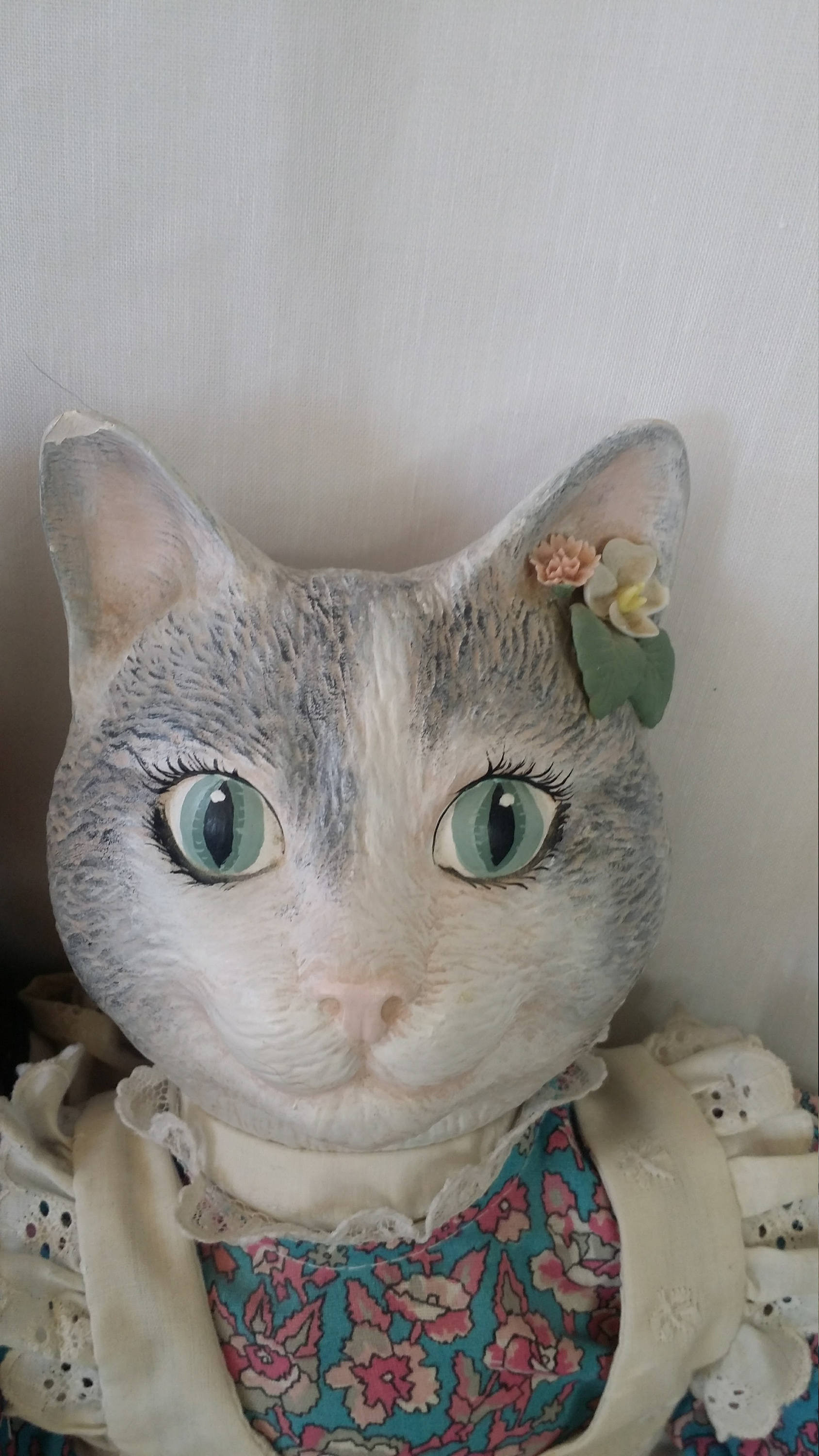 vintage porcelain cat dolls