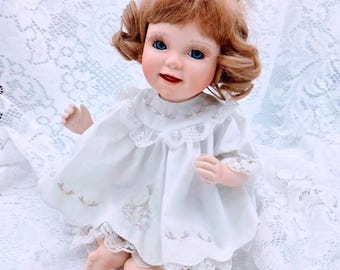 Élise Haunted Doll ~ 12" Shelf Sitter Porcelain Girl Vessel ~ Paranormal ~ Water Fears ~ Trauma ~ Needs a Family ~ Sweet Little Girl