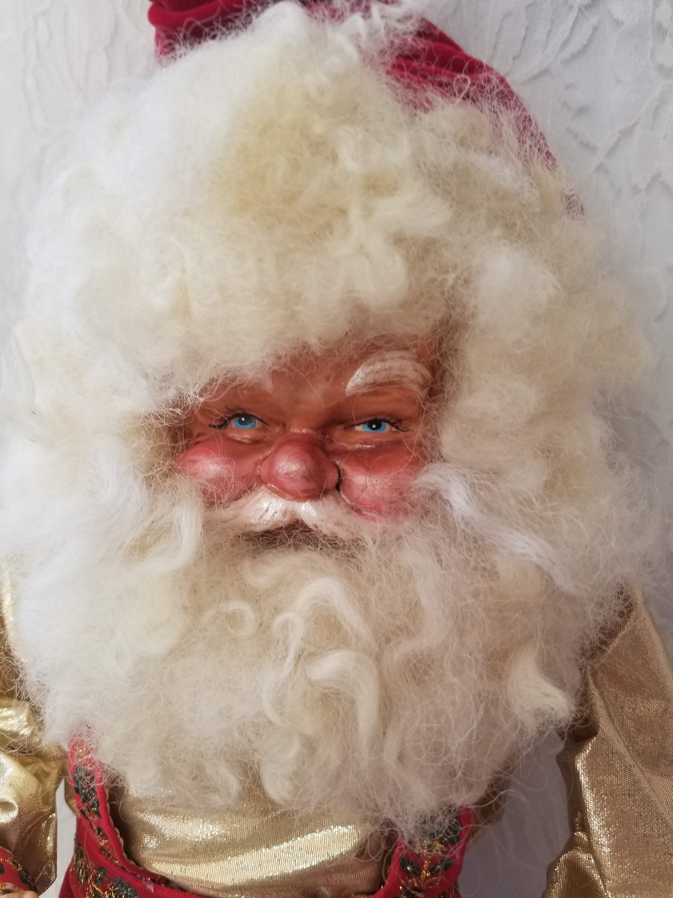 creepy santa doll