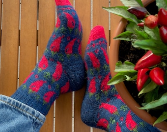 DIGITALE ARTIKEL - Spicy Socken Strickanleitung PDF