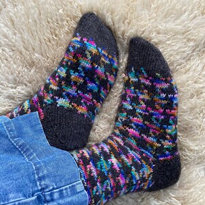 DIGITAL ITEM. Cosmic Flow socks knitting instructions image 5