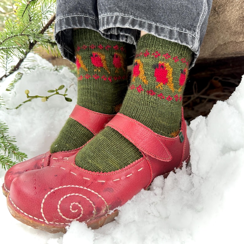 DIGITAL ITEM - A Whimsical Christmas sock set knitting pattern image 5