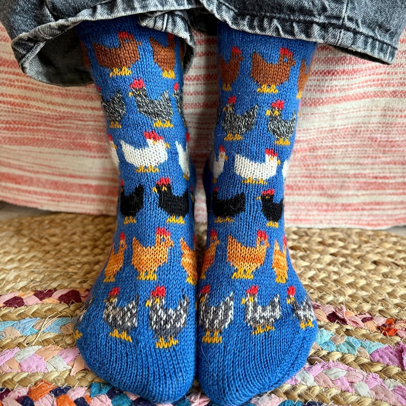 Chicken Socks - Etsy