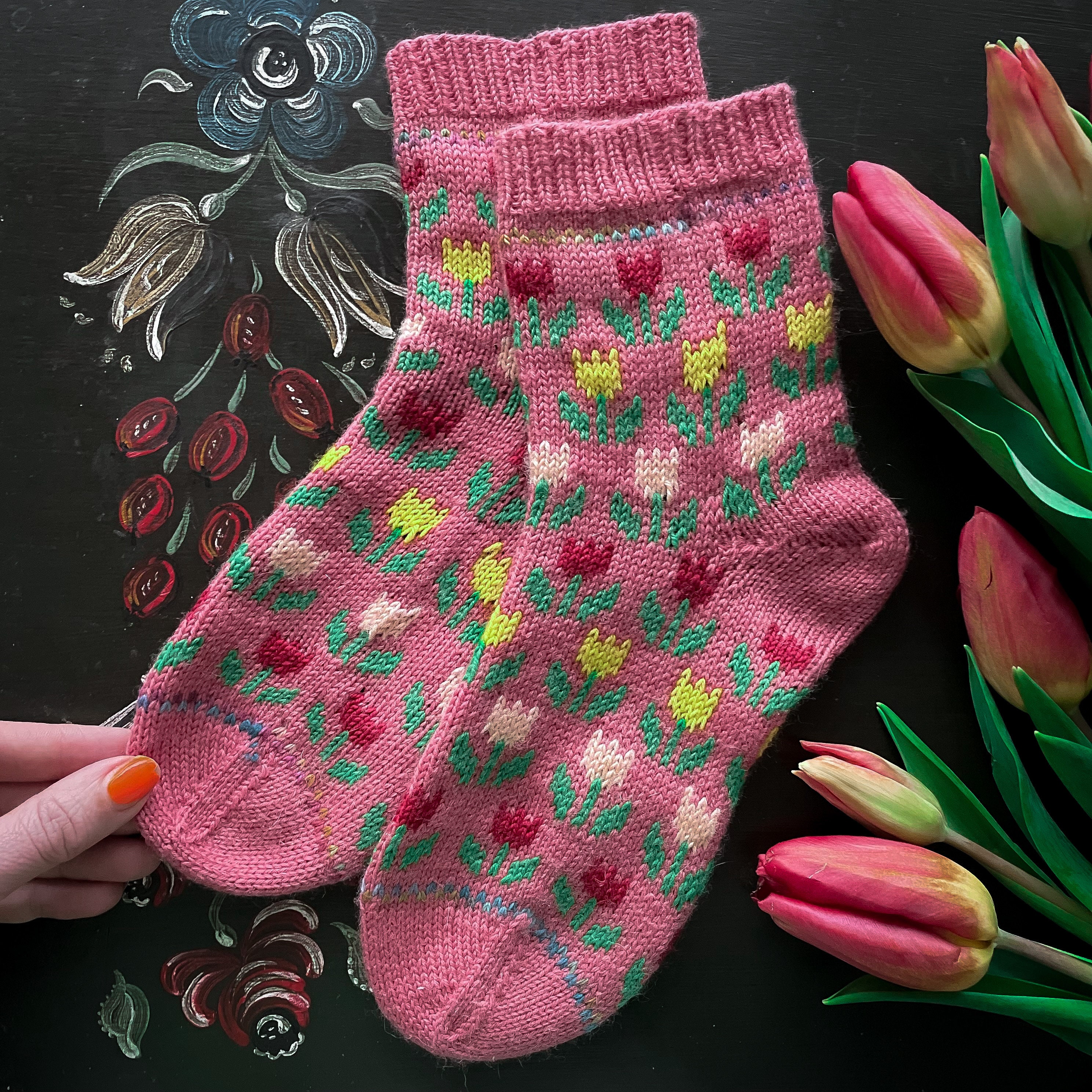 DIGITAL ITEM - Tiptoe Through the Tulips Knitting Pattern - Etsy