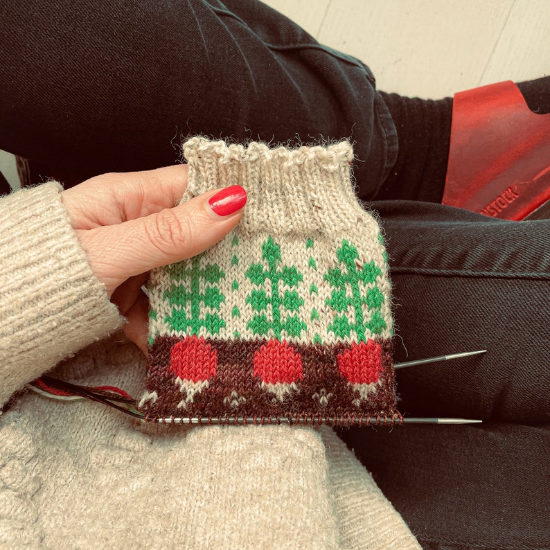 DIGITAL ITEM Rad Radish socks knitting instructions image 6