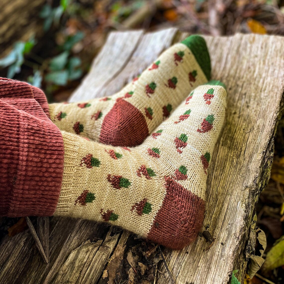 Happy Socks Herbst Socken - Gemusterte Herbst Socken Mit Verstärkter Ferse