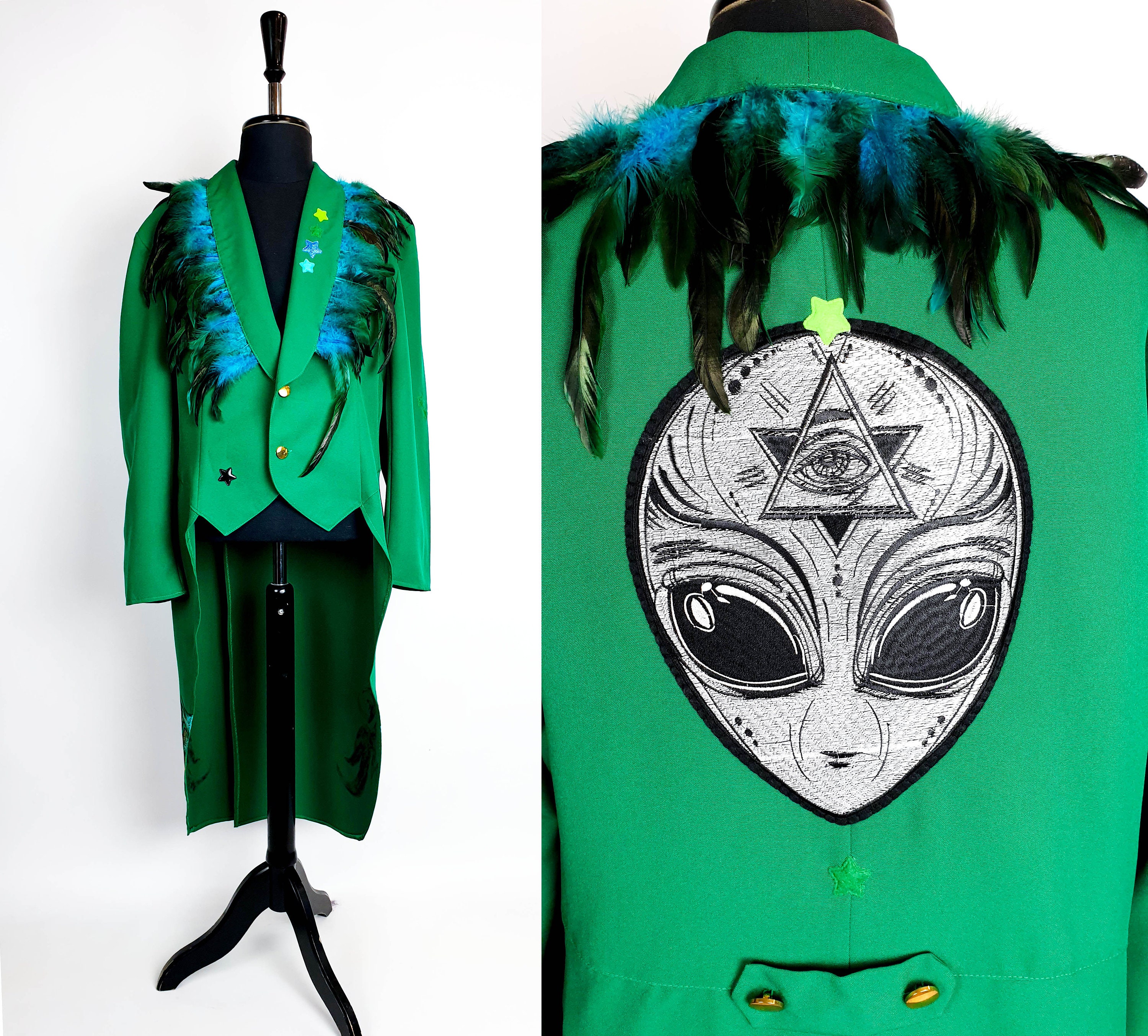 Green tailcoat top