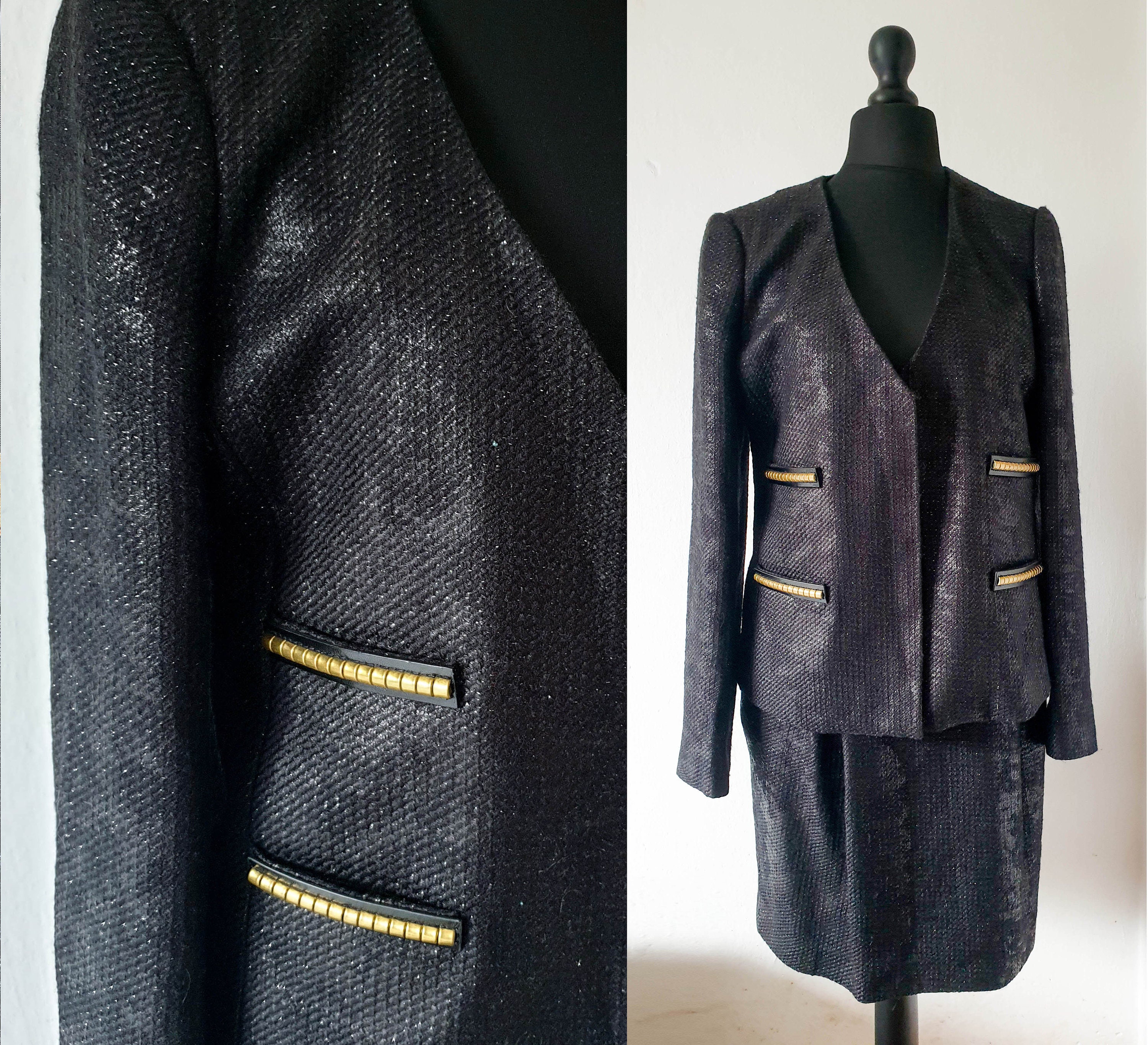 Women's Suit XXL by Malene Birger Black Gold Elegant - Etsy Sweden