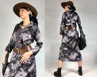 Moroccan jacquard dress, retro fairy witchy style hooded dress, tailor made quality, size S/M