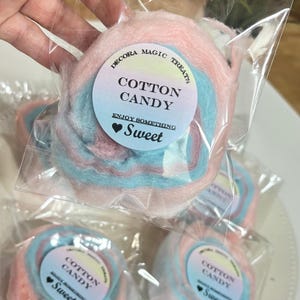 Cotton Candy roll 20 oz –PACK OF 10  – Party Favors – Carnival Treats – Birthday Cotton Candy – Bulk Cotton Candy - FREE Fast Shipping!