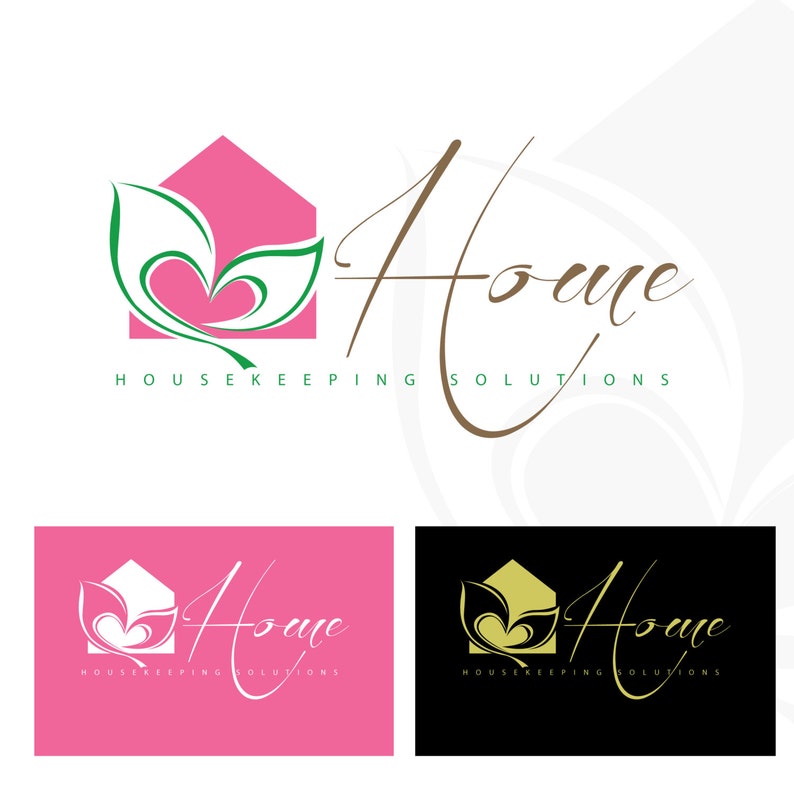 House Heart Logo Home Logo Real Estate Property Management Etsy