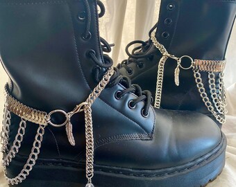 Dr. Marten Lucretia Boot Ketten - Boot Schmuck, Boot Bling, Metalhead, Rock Chic, Gothic, Punk, Emo, Geschenk Weihnachten