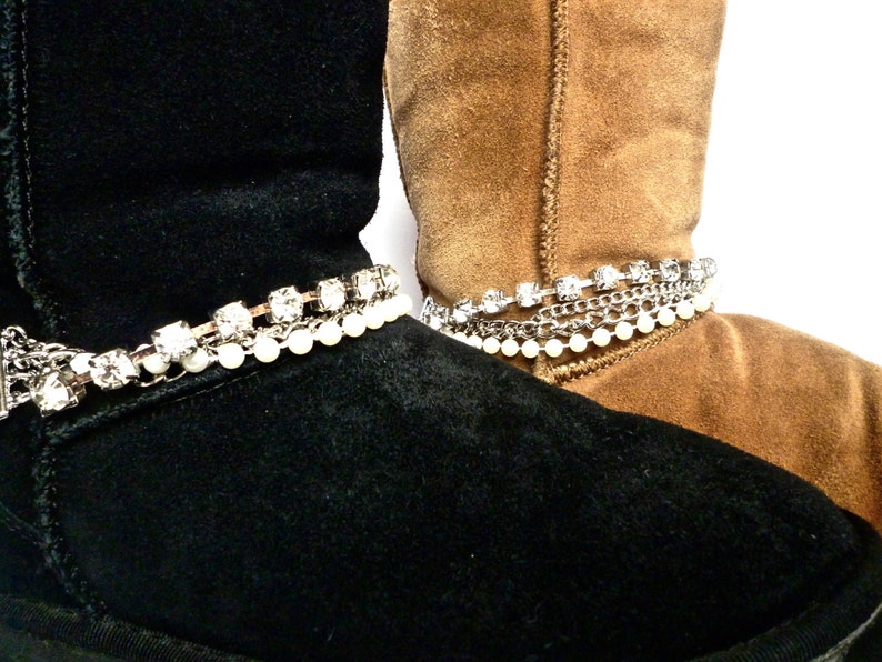 Pulseras De Bota Par De Pulseras De Botas De Bebe Jane Para Etsy