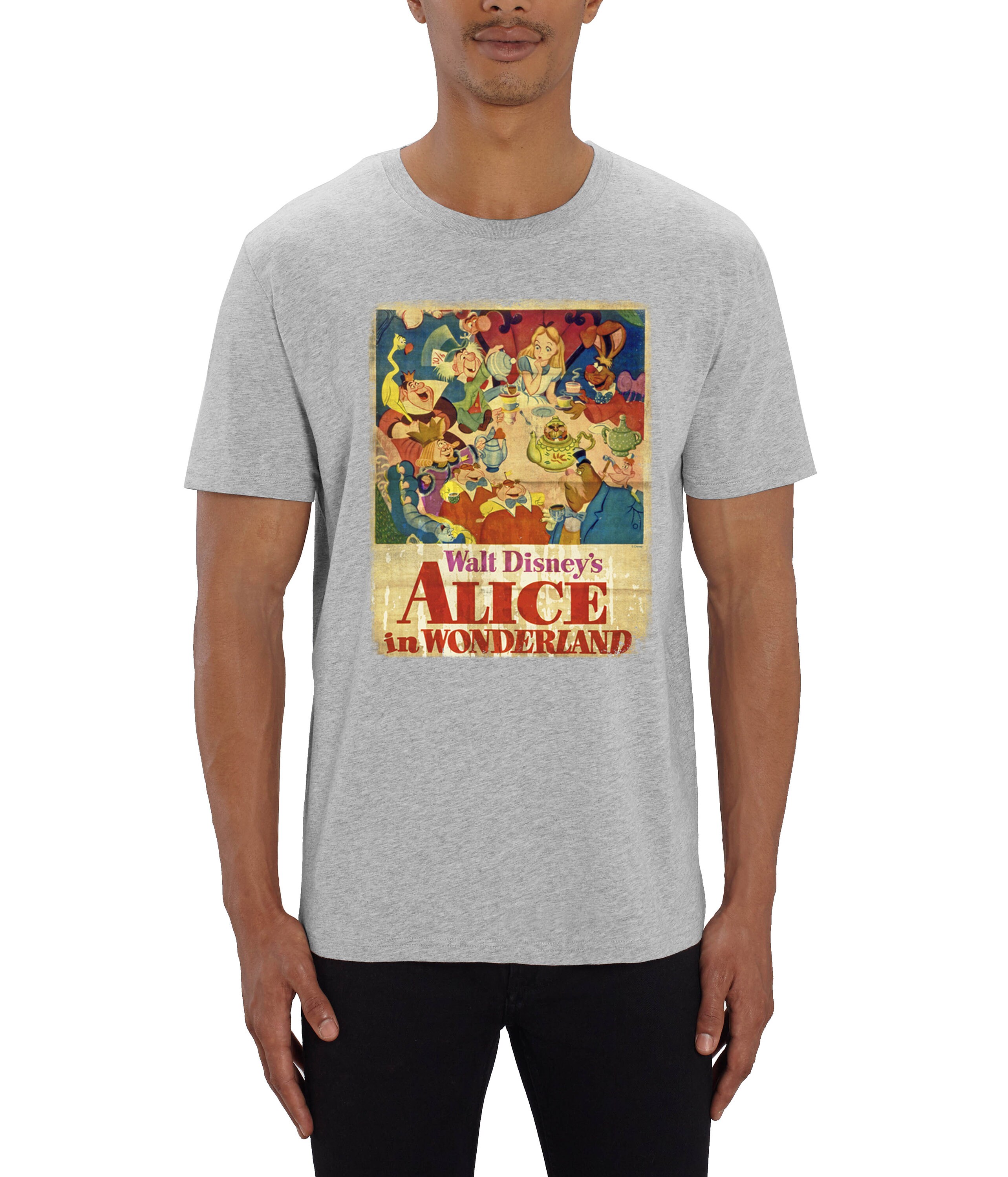 Image of Alice in Wonderland Vintage Poster Men's T-Shirt