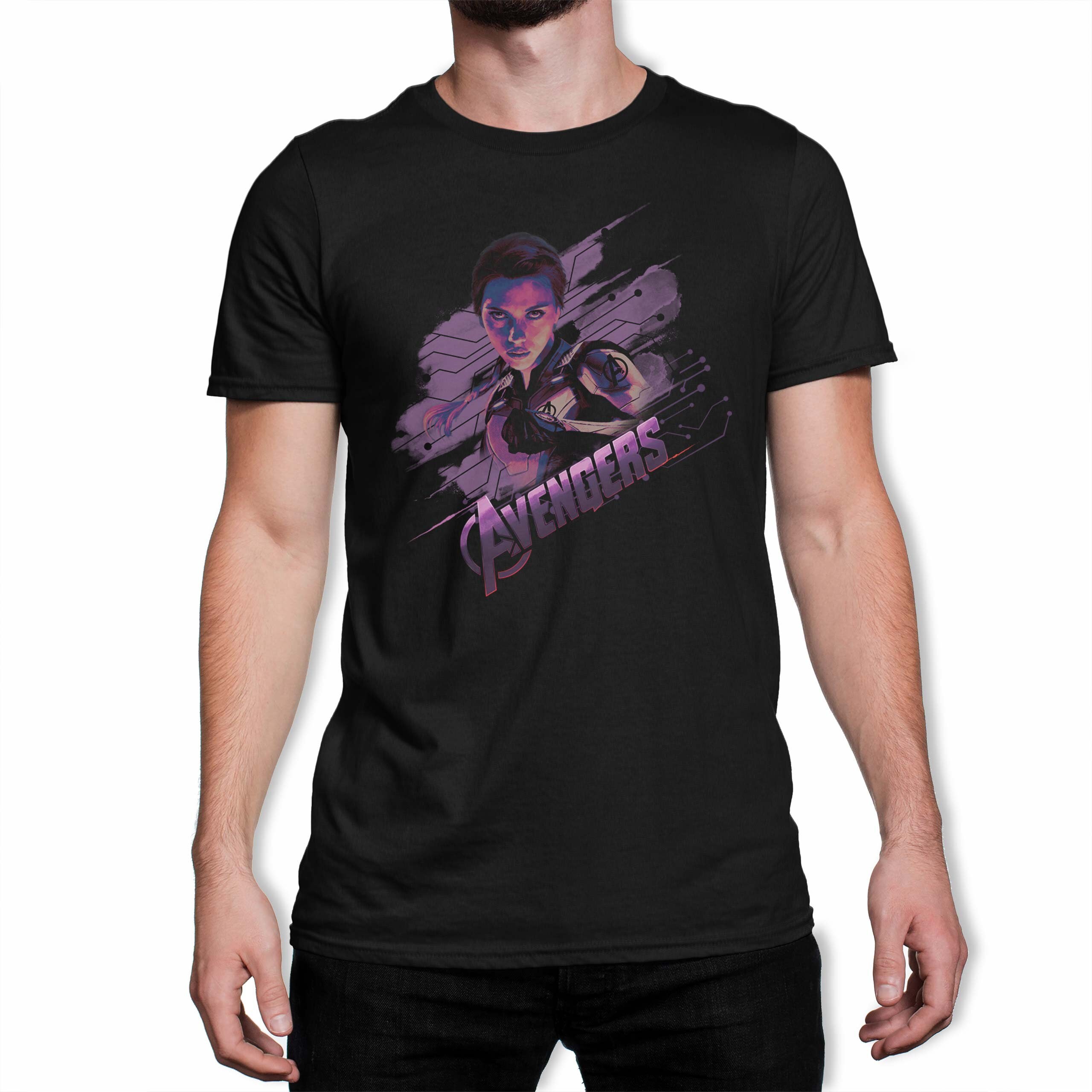 Image of Avengers Endgame Black Widow Men's T-Shirt