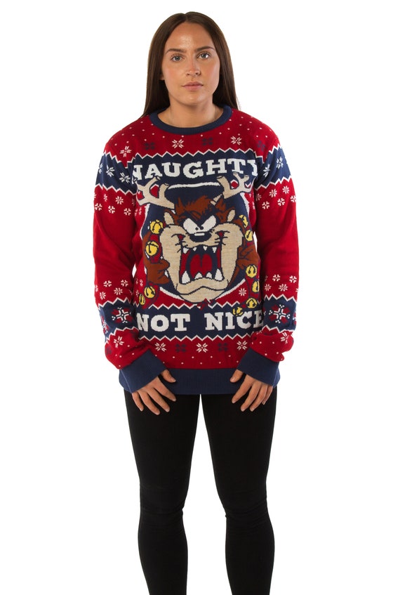 Official Taz Mania Naughty Not Nice Red 