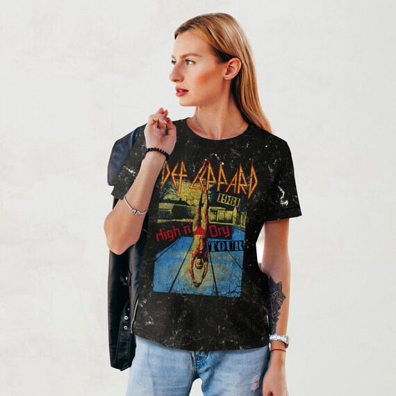 Def Leppard: High and Dry Tour Ladies T 