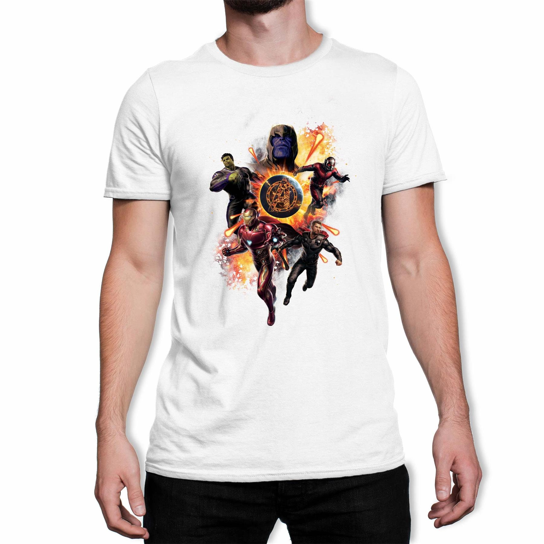 Image of Avengers Endgame Character Explosion Men's T-Shirt