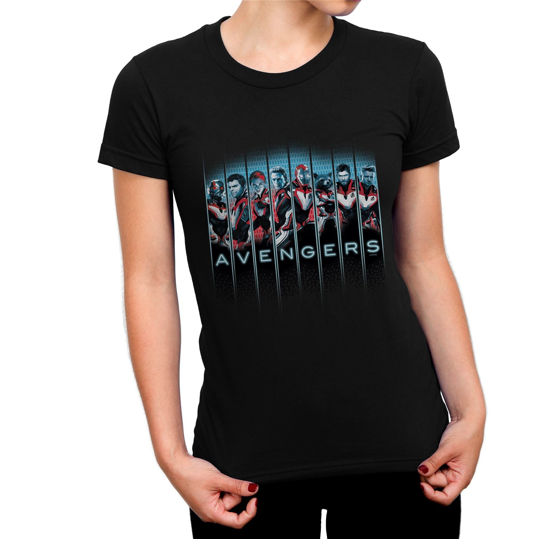 Image of Avengers Endgame Character Line Up Ladies T-Shirt