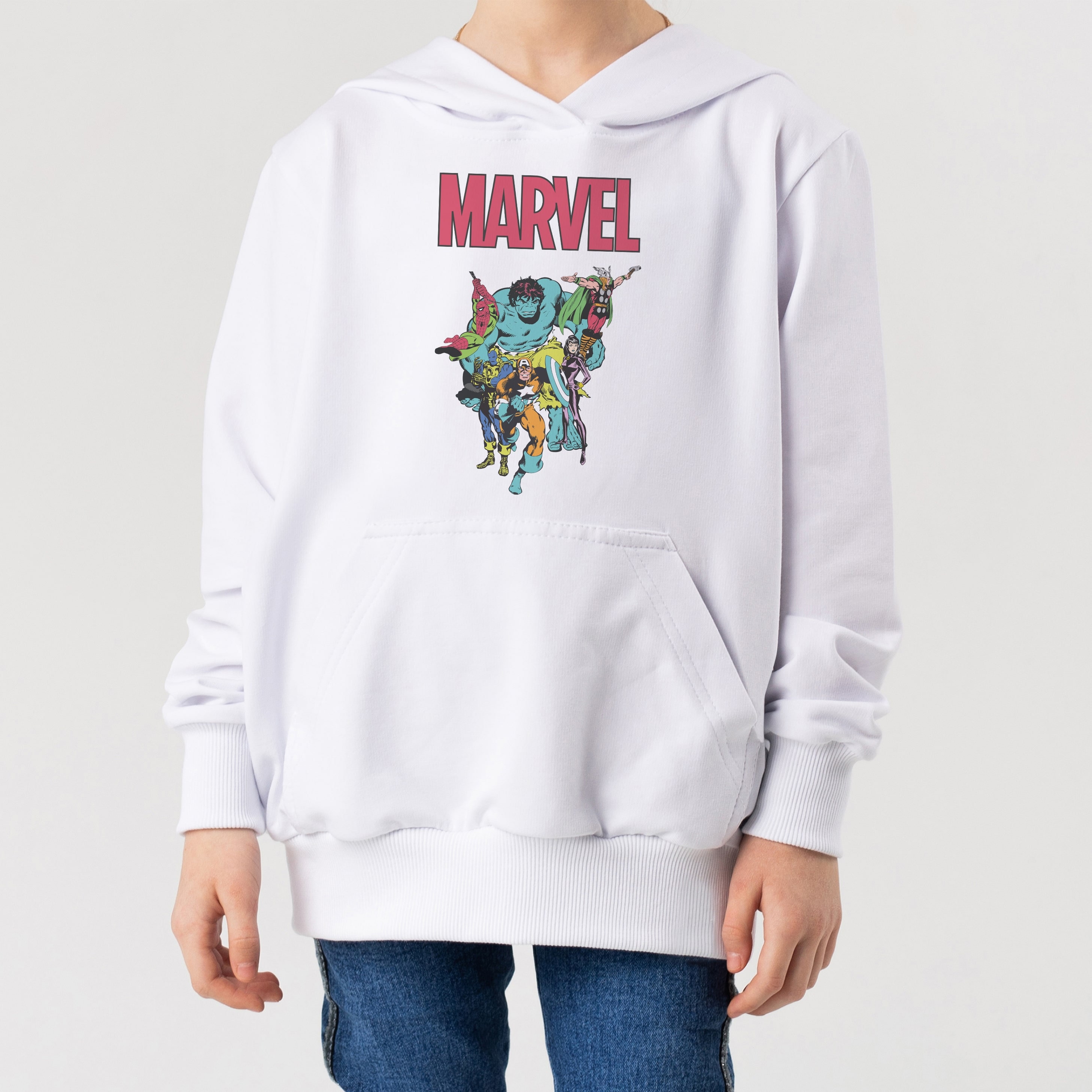 Marvel logo deals sweater