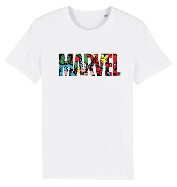 Marvel Comics Logo Men\'s - Etsy Classic T-shirt