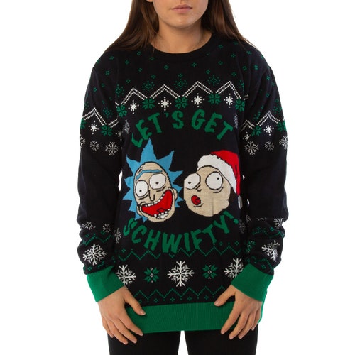 christmas jumper rick and morty