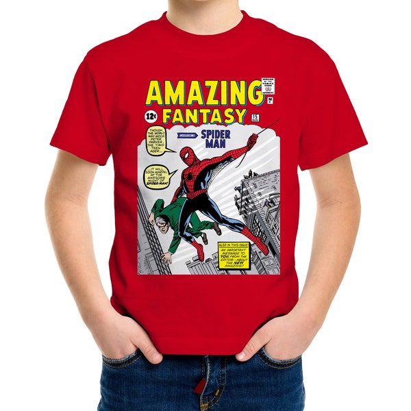 Spiderman Amazing Fantasy Comic Book Children's Unisex T-Shirt