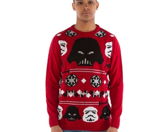 Star Wars Imperial Red Unisex Christmas Knitted Jumper