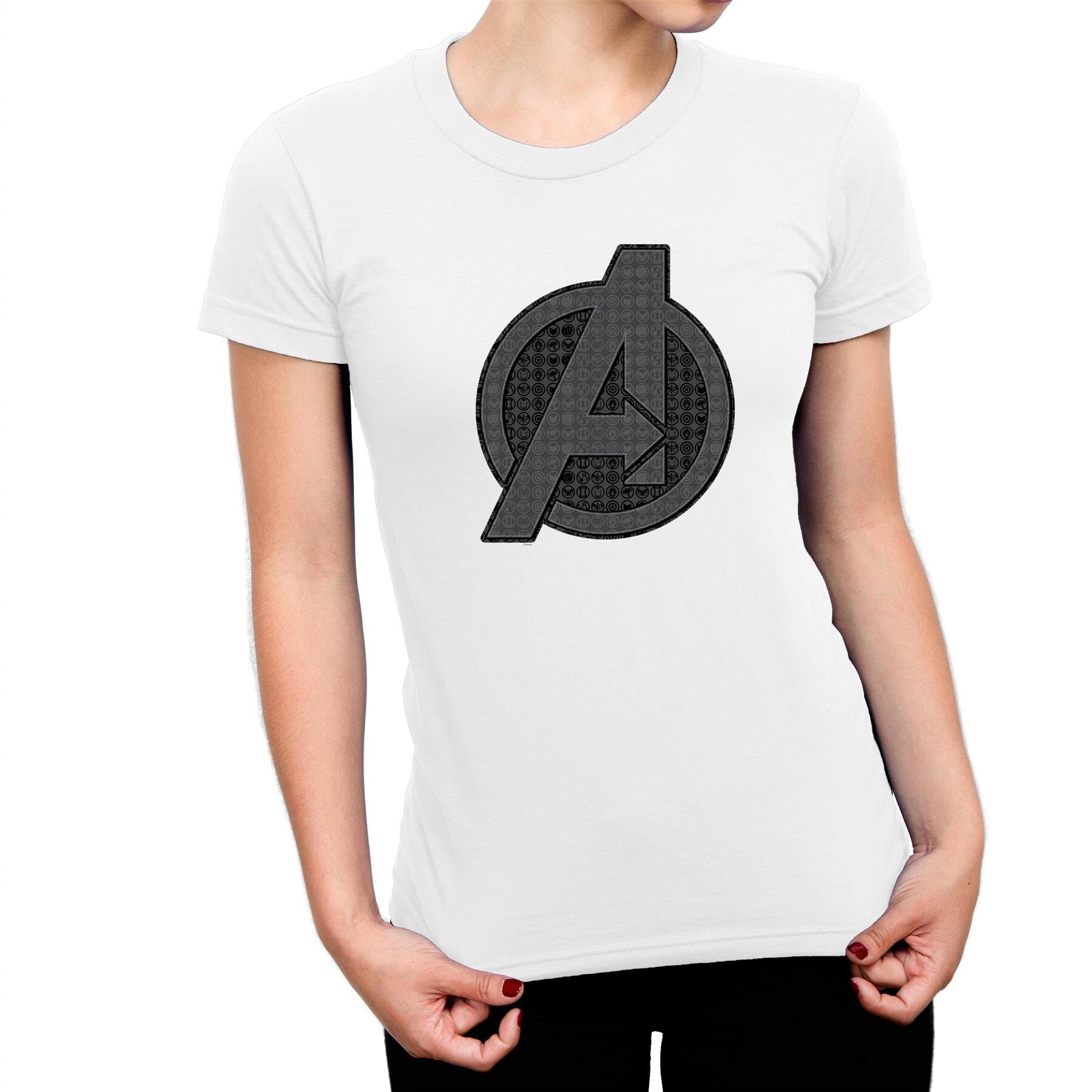 Image of Avengers Endgame Iconic Logo Ladies T-Shirt