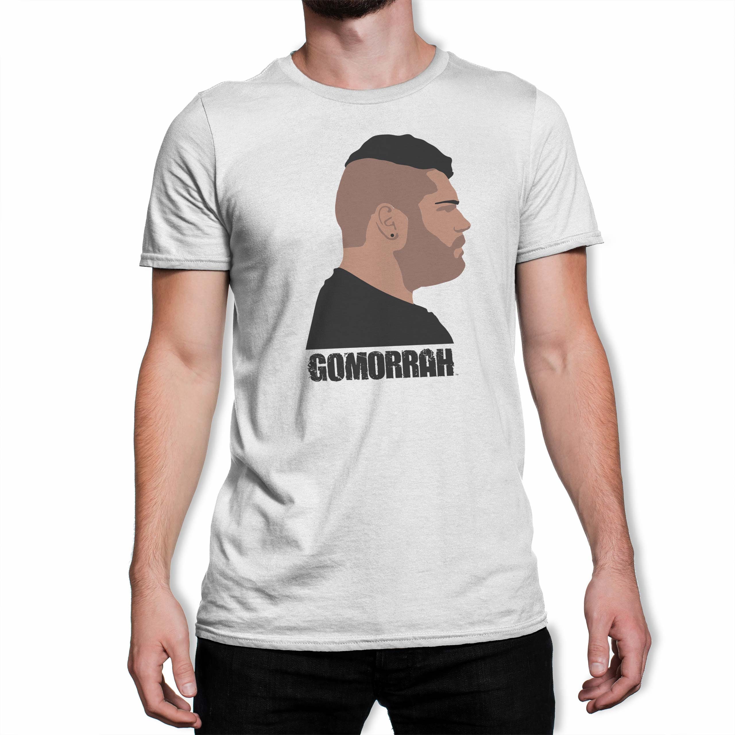 Image of Gomorrah Salvatore Esposito Men's White T-Shirt