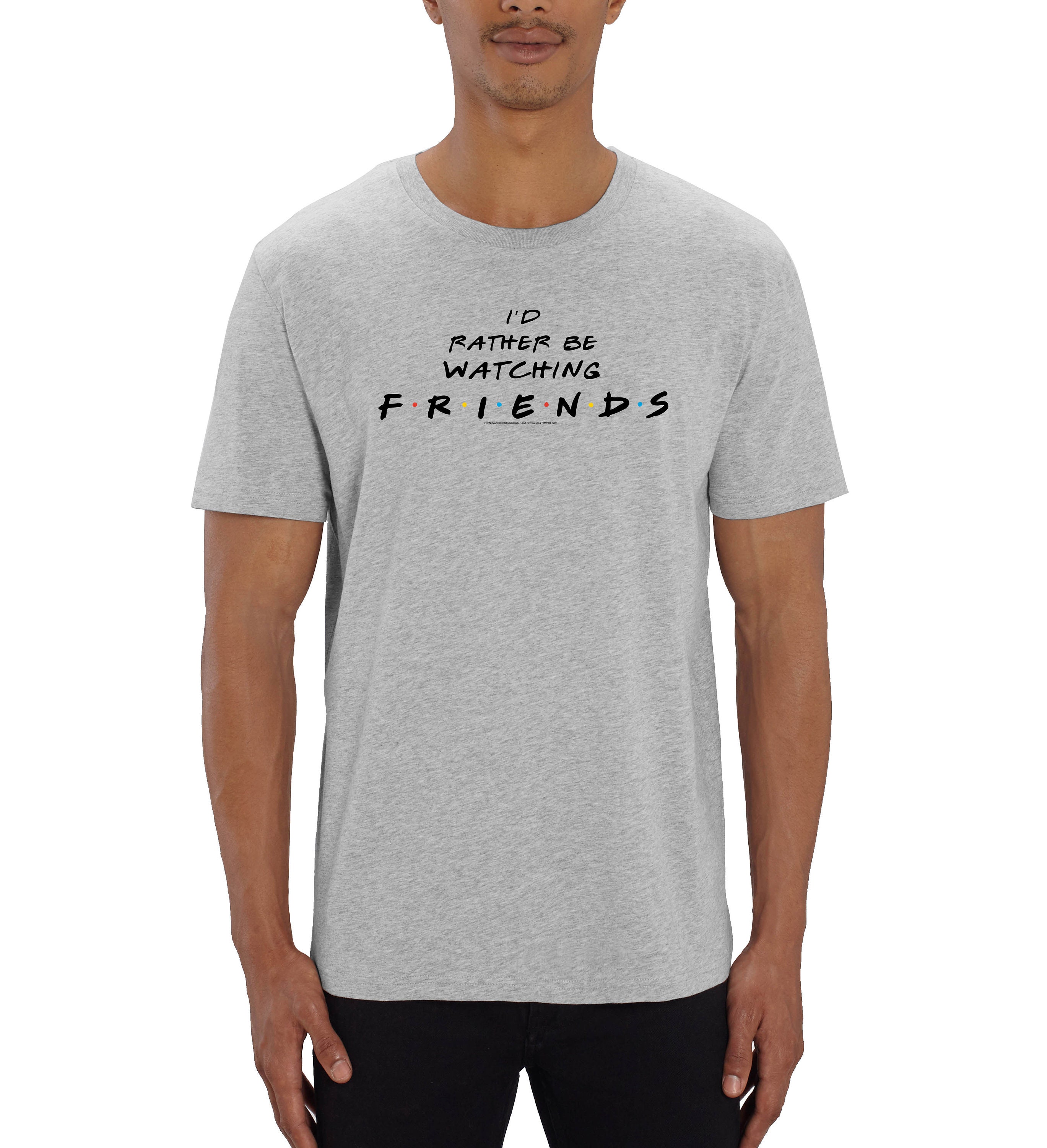 Image of Friends "I'd Rather Be Watching Friends' Slogan Men's T-Shirt