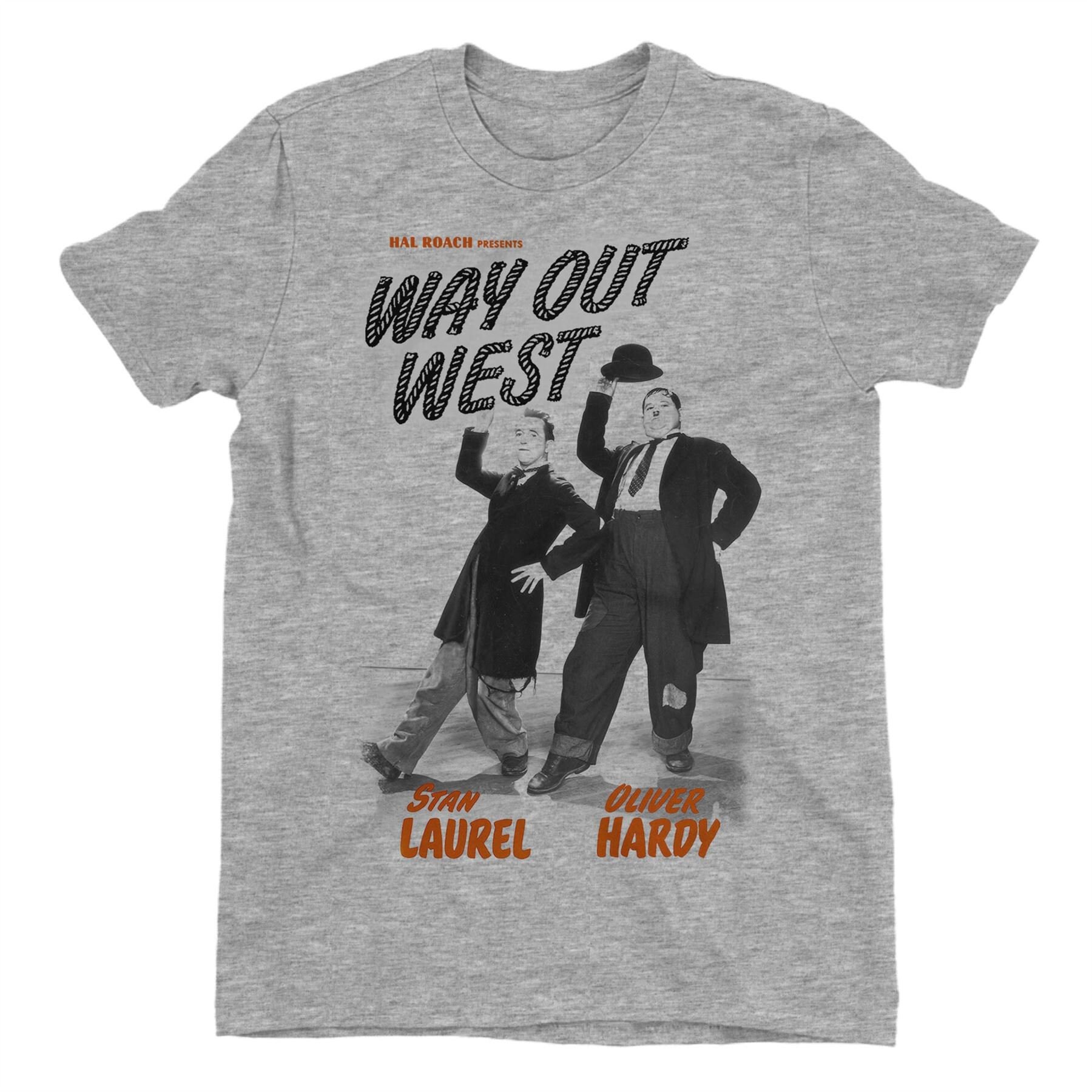 Laurel & Hardy Way Out West Men's Tshirt Etsy UK