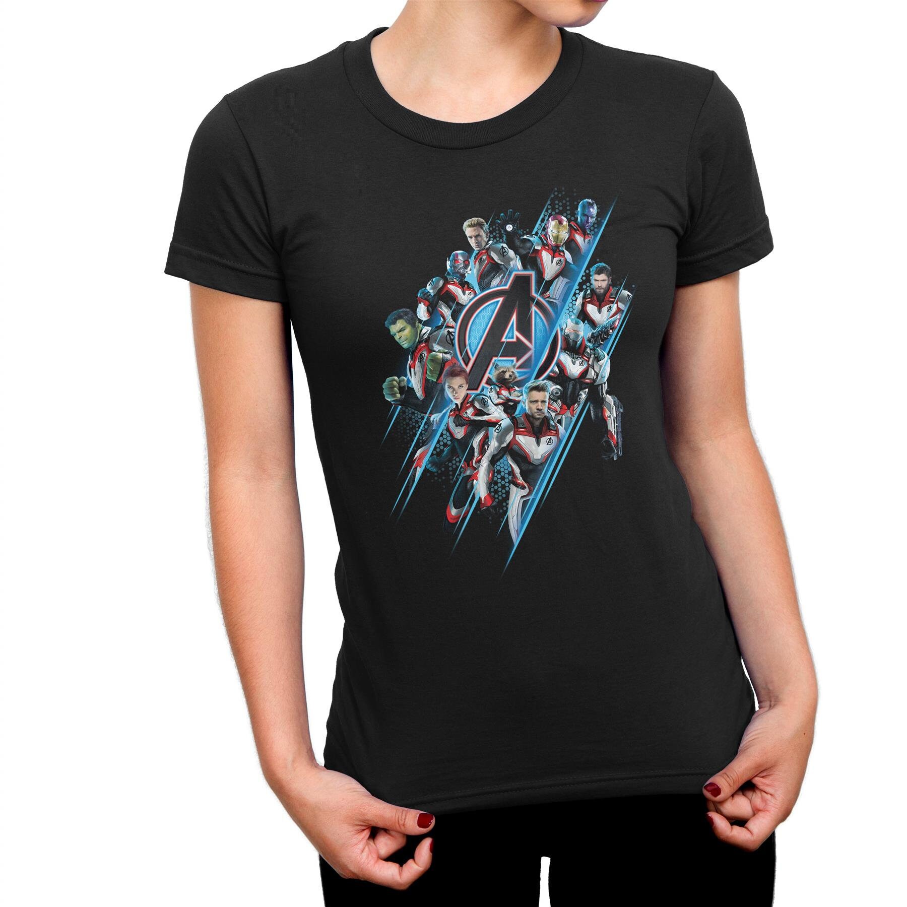 Image of Avengers Endgame A Team Ladies T-Shirt