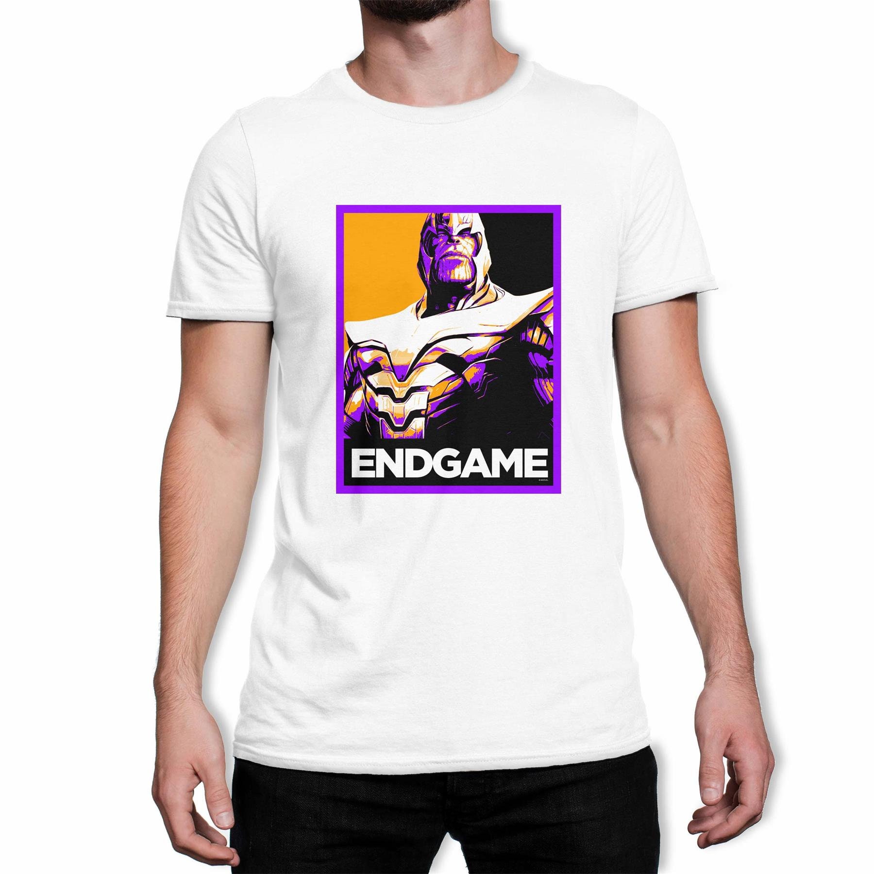 Image of Avengers Endgame Thanos Poster Men's T-Shirt