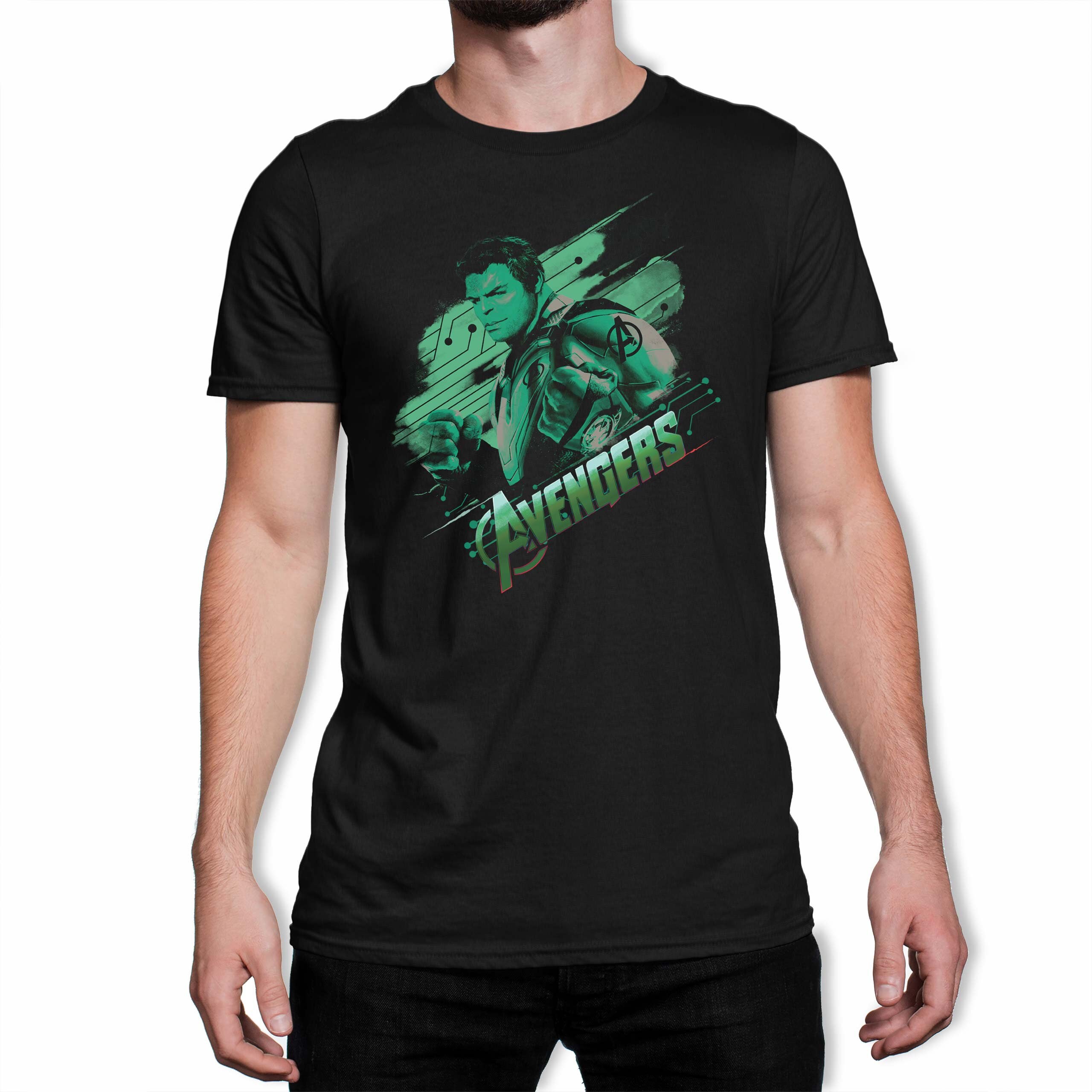 Image of Avengers Endgame Hulk Men's Black T-Shirt