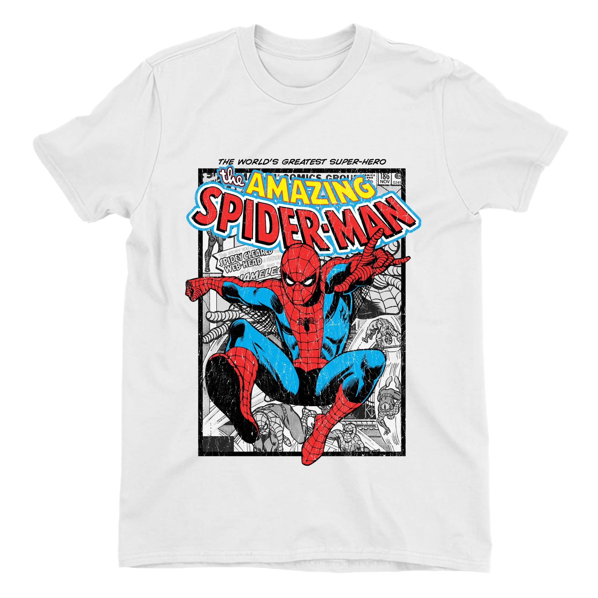 The Amazing Spider Man Comic Men's White Tshirt Etsy UK