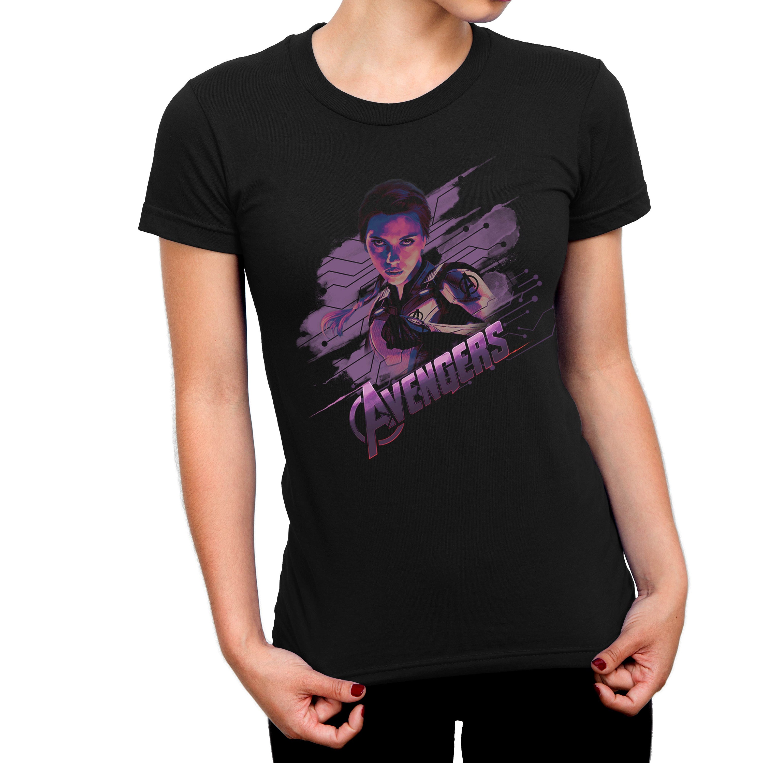 Image of Avengers Endgame Black Widow Ladies T-Shirt