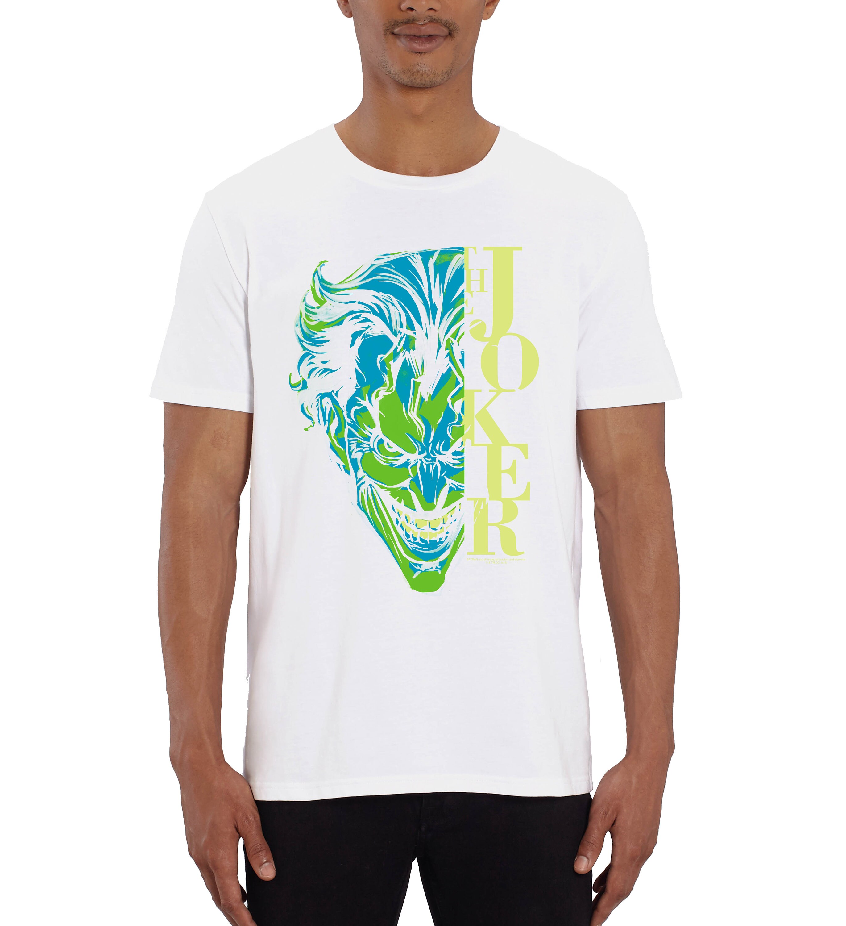 Image of Dc Comics The Joker Half Face Men's T-Shirt