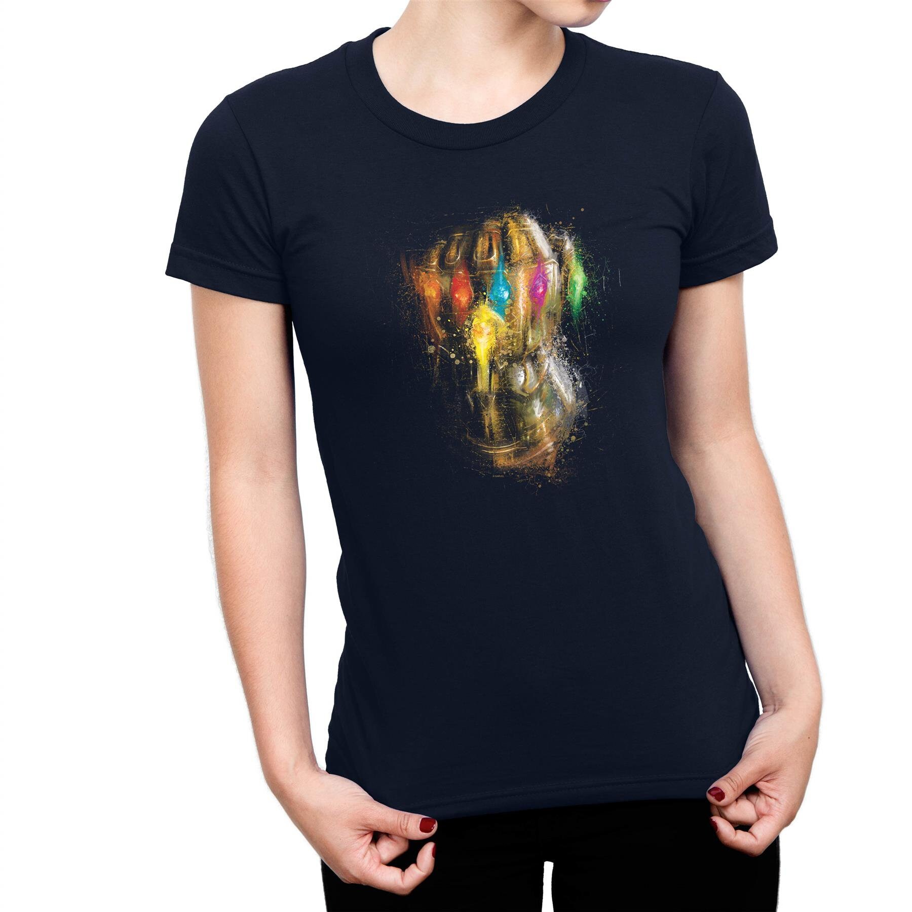 Image of Avengers Endgame Infinity Gauntlet Ladies T-Shirt