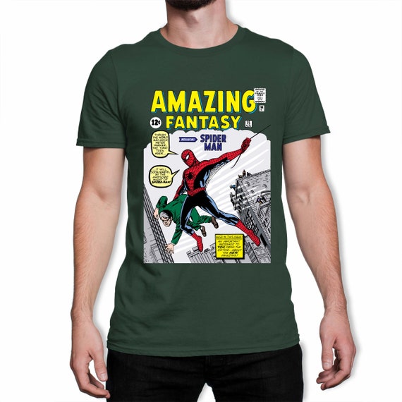 Psykiatri lager form Buy Spiderman Amazing Fantasy Comic Book Men's T-shirt Online in India -  Etsy