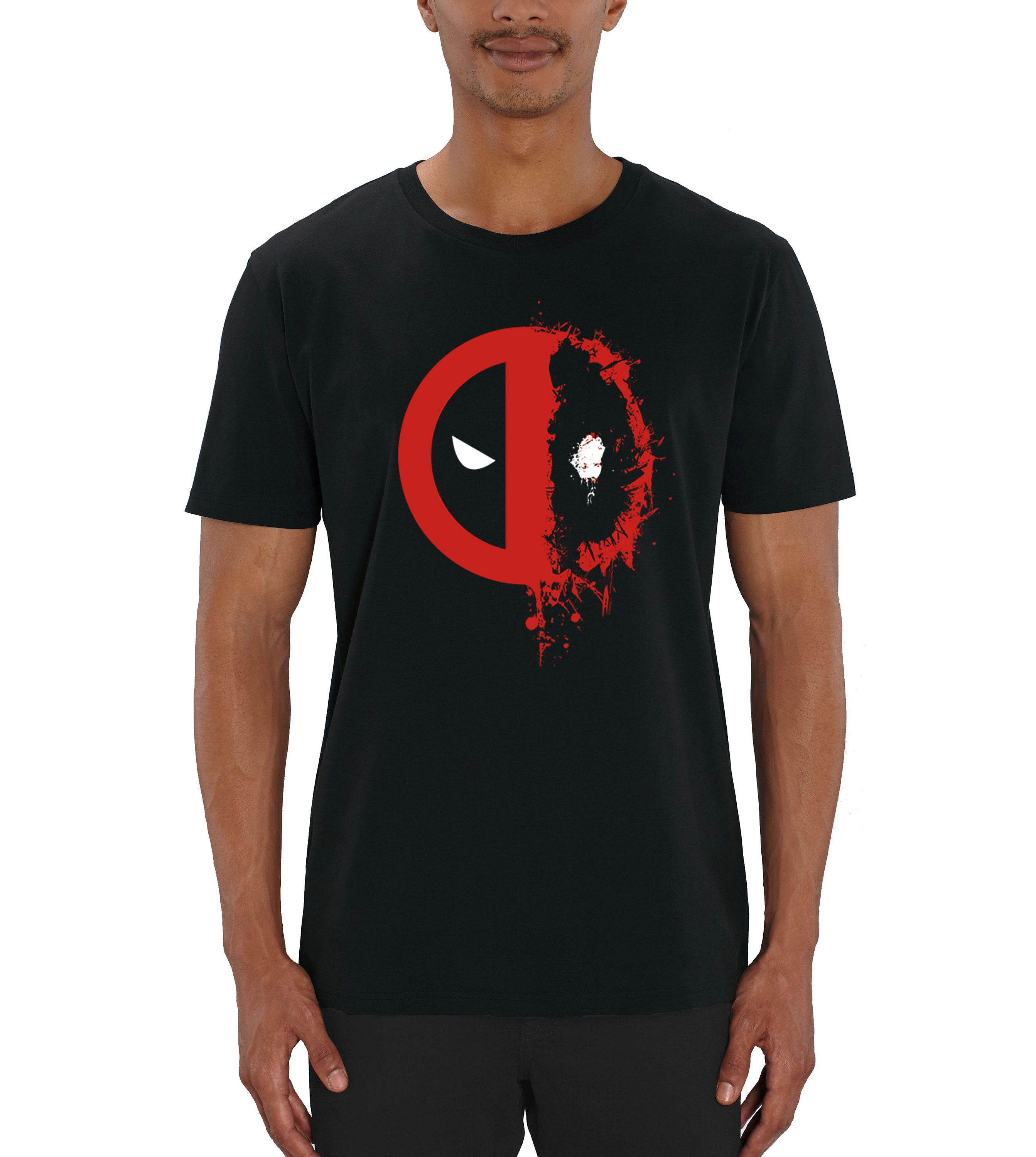 Image of Deadpool Splat Logo Men's T-Shirt