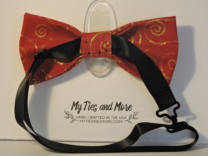 Red /& Gold Bow Tie