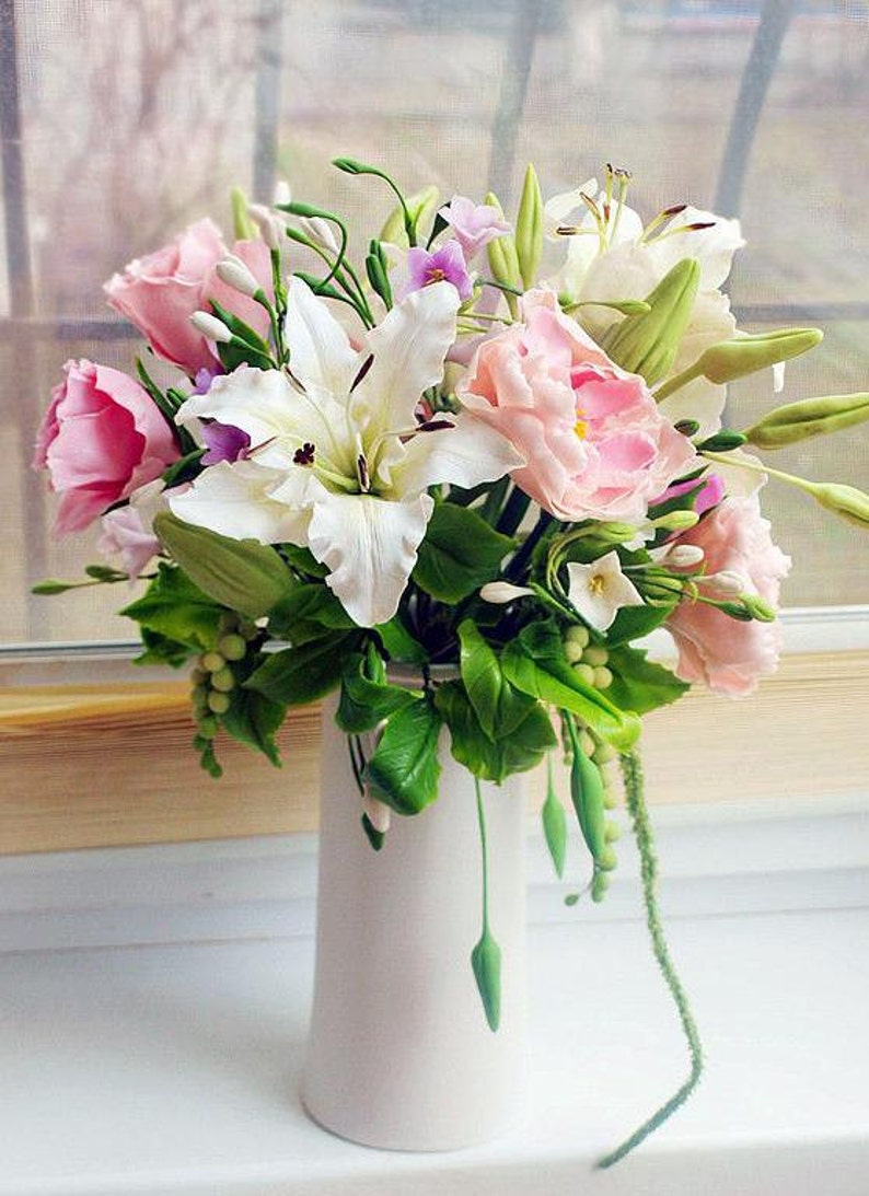 Artificial Flower Arrangement Bedroom and Living Room Home Etsy