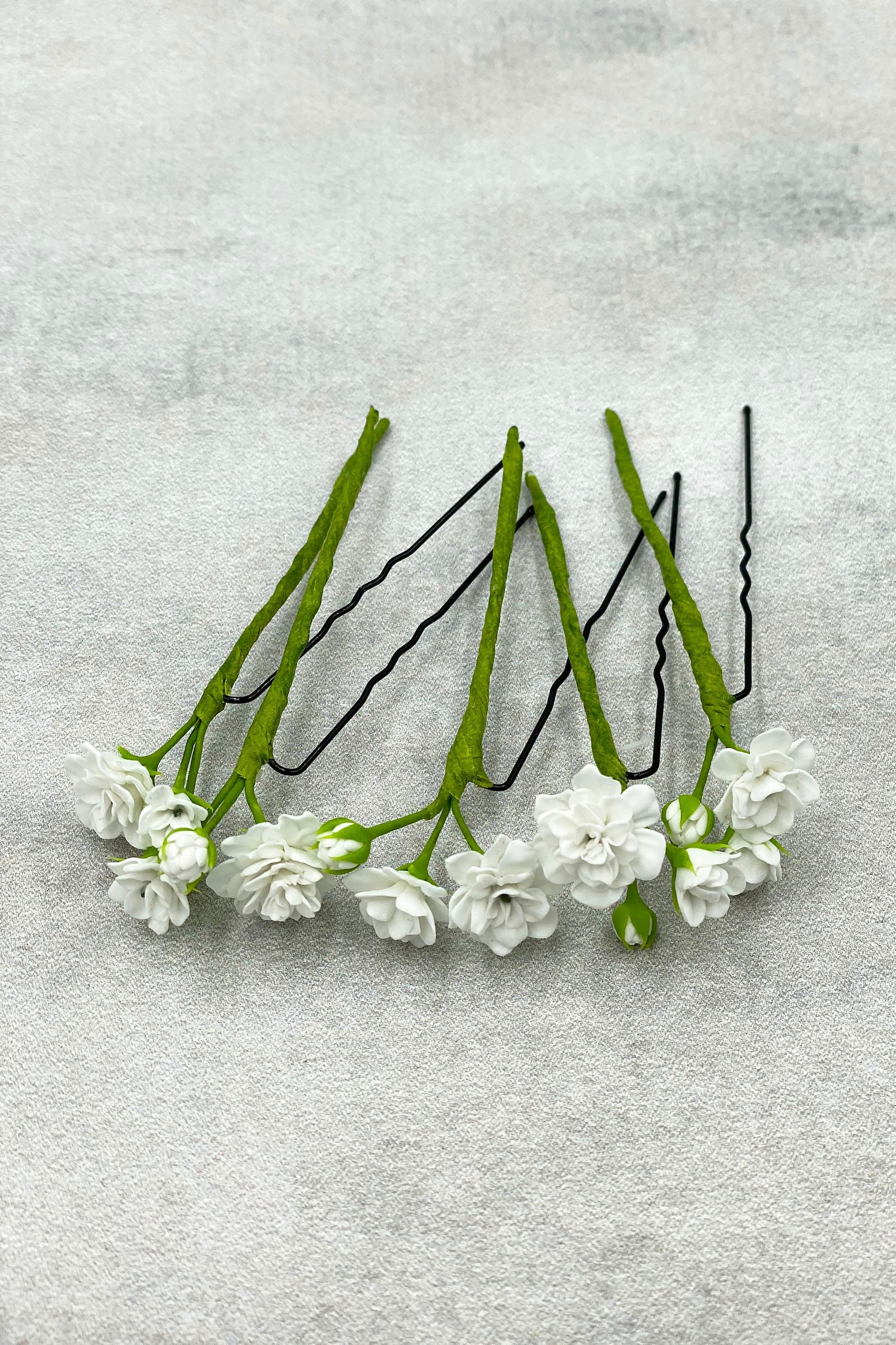 Baby breath bridal hair pins wedding hair piece tiny flower Etsy