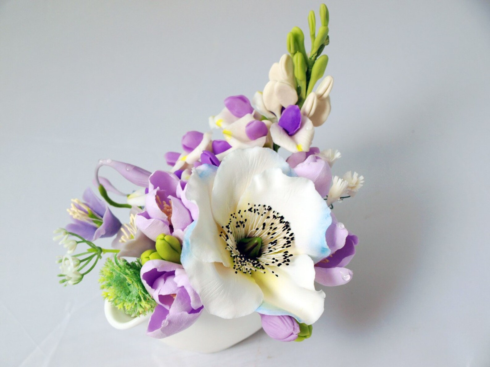 Artificial Small Flower Arrangements Kitchen Table Decor Etsy