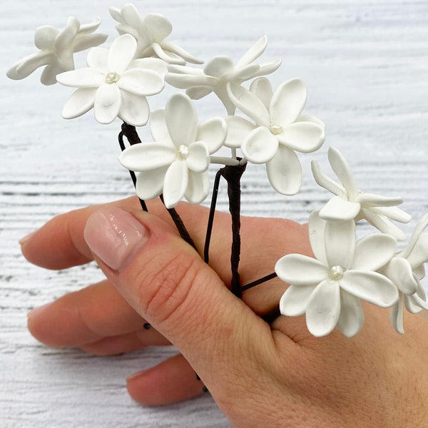 Flower bridal hair pins wedding headpiece hair piece tire