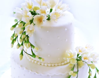 Rustic Wedding Flower Cake Topper - Birthday Cake Decorations, Wedding Topper