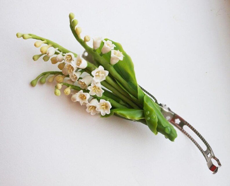 Lily of The Valley Hair Clip Bridal Hair Clip Wedding Hair Etsy
