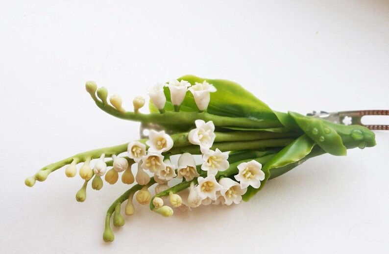 Lily of The Valley Hair Clip Bridal Hair Clip Wedding Hair Etsy